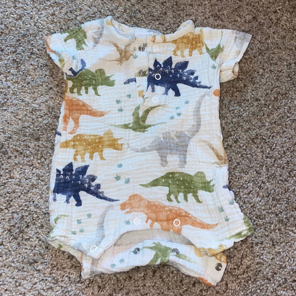 Dino newborn romper